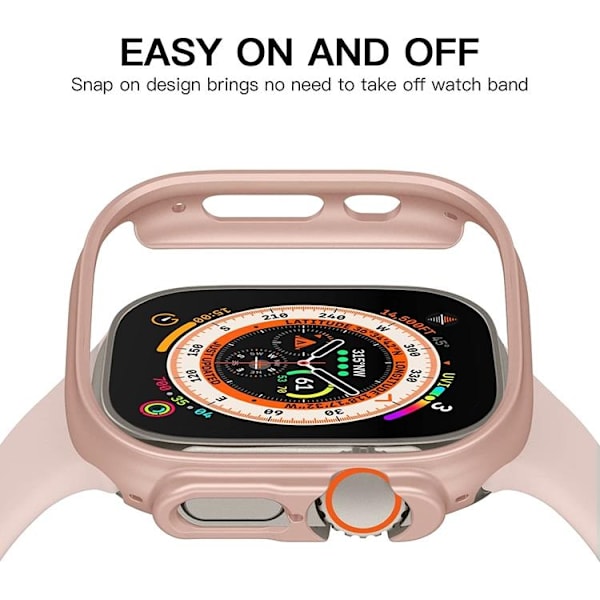 Apple Watch Ultra (49mm) Skal Rubberized PC - Starlight