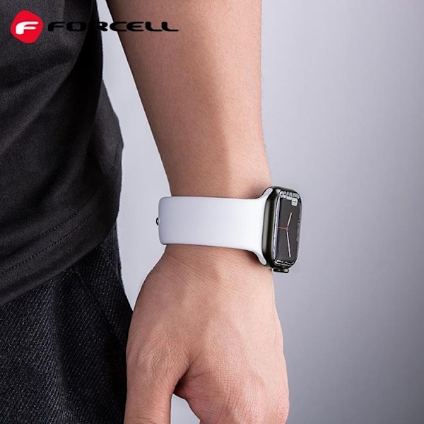 Forcell Apple Watch (38/40/41mm) Armband F-Design - Vit