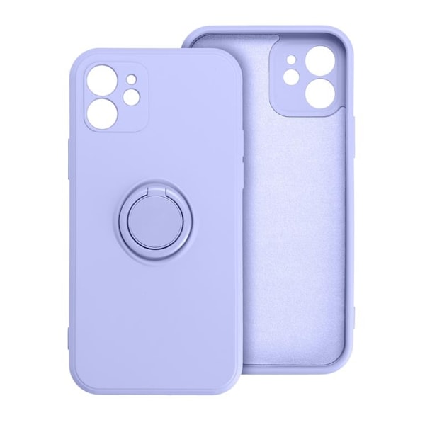 Forcell iPhone 7/8/SE (2020/2022) Skal Silikon Ring - Violett