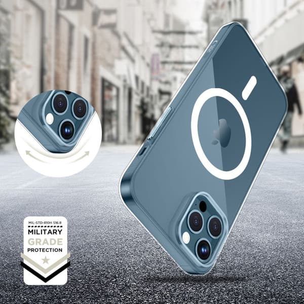 Tech-Protect Telefontaske til iPhone 12/12 Pro Magsafe Flexair - Klar Transparent