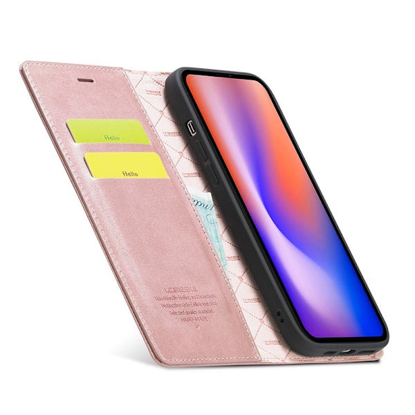 LC.IMEEKE Mobilskal till iPhone 12 Pro Max KonstLäder - Roséguld