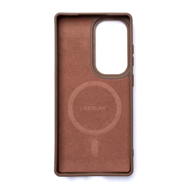Wozinsky Telefontaske til Galaxy S25 MagSafe Kulfiber - Brun Brun