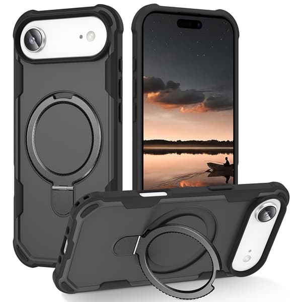 Mobilskal till iPhone Air MagSafe Kickstand Shockproof - Svart Svart