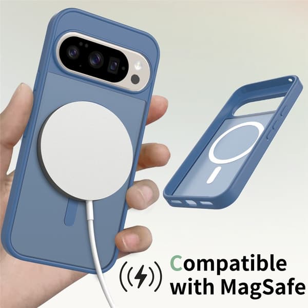 Mobilskal till Google Pixel 10/10 Pro MagSafe Skin Touch - Blå Blå