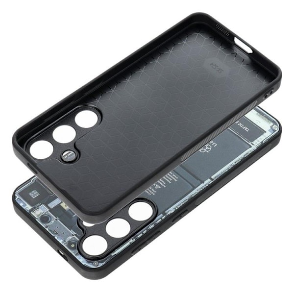 Galaxy S23 FE Mobilskal Tech Pattern 1 Svart