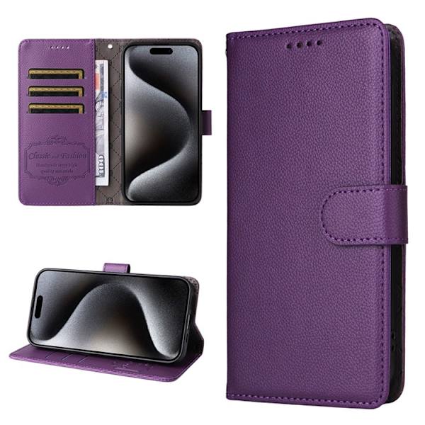 iPhone Air Plånboksfodral RFID Blocking med Handledsrem Lila