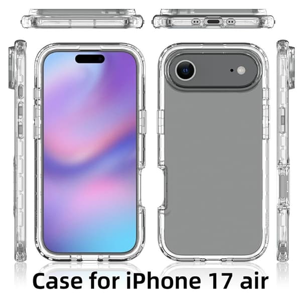 Mobilskal till iPhone Air Gradient Färg PC + TPU Transparent