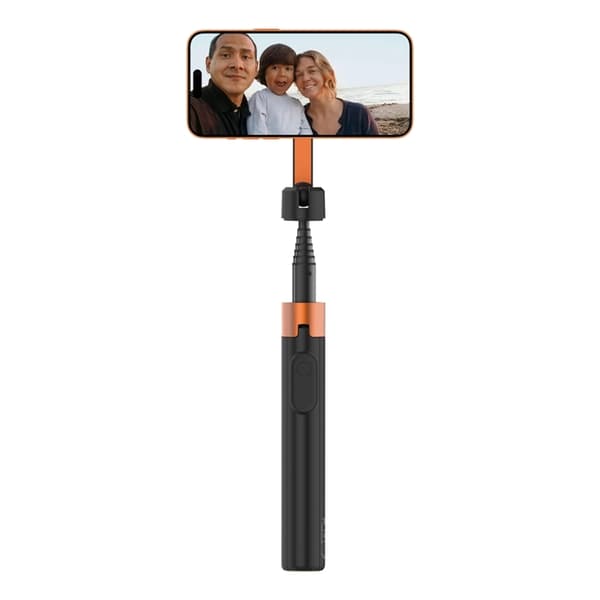Tech-Protect Magsafe Bluetooth Selfie Stick Stativ L10S - Sort/Orange Orange
