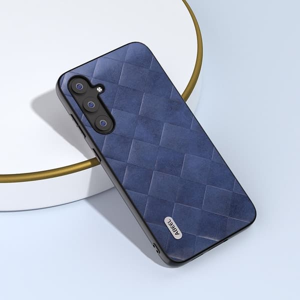 ABEEL Mobilskal till Samsung Galaxy S23 FE Anti-drop PU Läder Blå