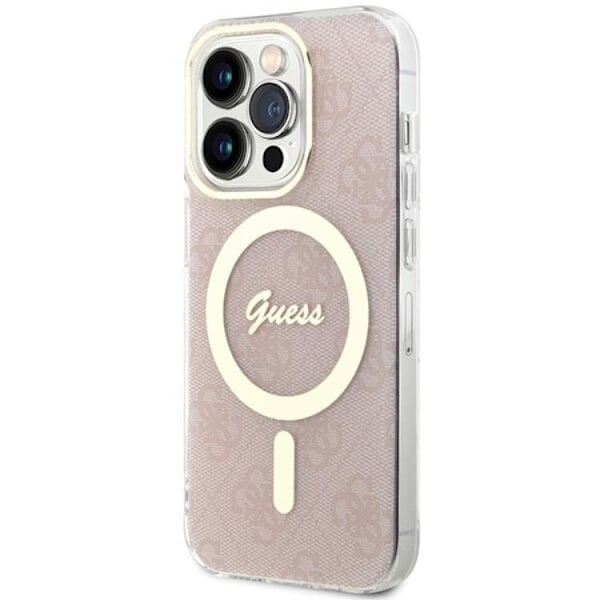 Guess iPhone 15 Pro Max Mobilskal Magsafe IML - Rosa
