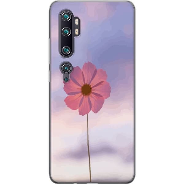 Mobilskal till Xiaomi Mi Note 10 Pro med Rosa blomma