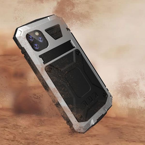 R-JUST Mobilskal till iPhone 11 Pro Max 360° Skydd Silver