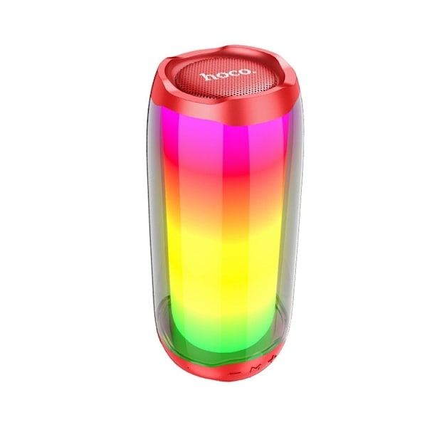 Hoco Trådlös Högtalare Bluetooth Pulsating Colorful - Röd Röd