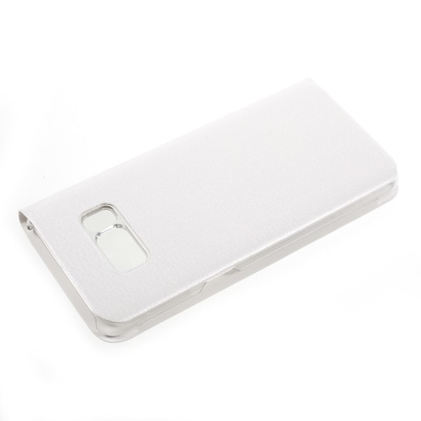 Flip View mobilfodral till Samsung Galaxy S8 Plus - Vit Vit