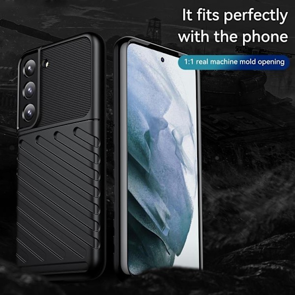 Thunder Twill Skal Galaxy S22 Plus 5G - Svart Svart