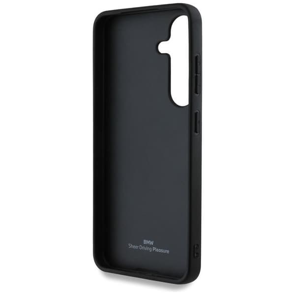 BMW telefontaske til Galaxy S25 Læder Big Wordmark - Sort Black