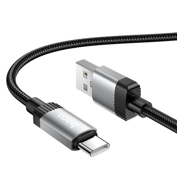 HOCO USB-A til USB-C Kabel 3A 1m X117 - Sort Svart