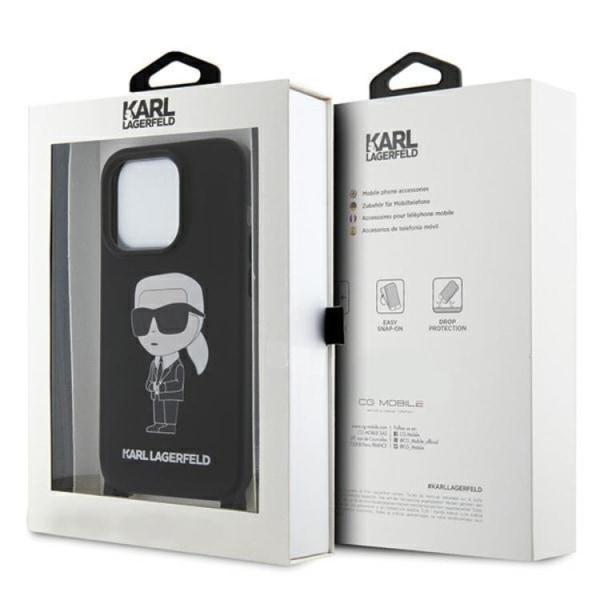 Karl Lagerfeld iPhone 15 Puhelimen Kuori Crossbody Silikoni Ikonik