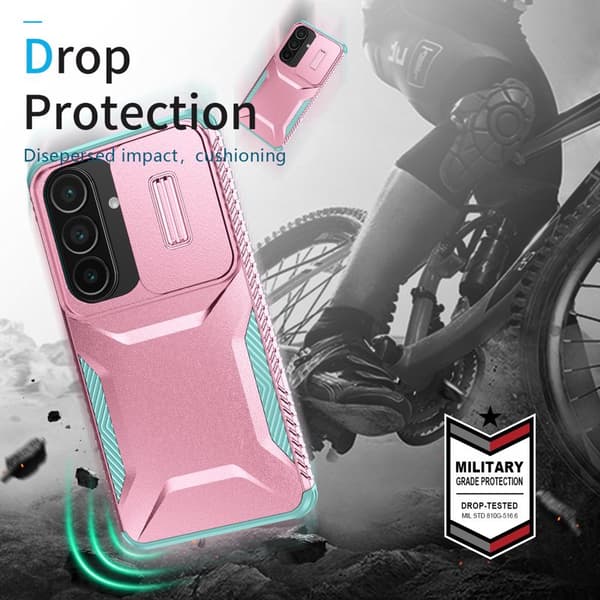 Mobilskal för Samsung Galaxy S26 Camshield TPU + PC - Rosa