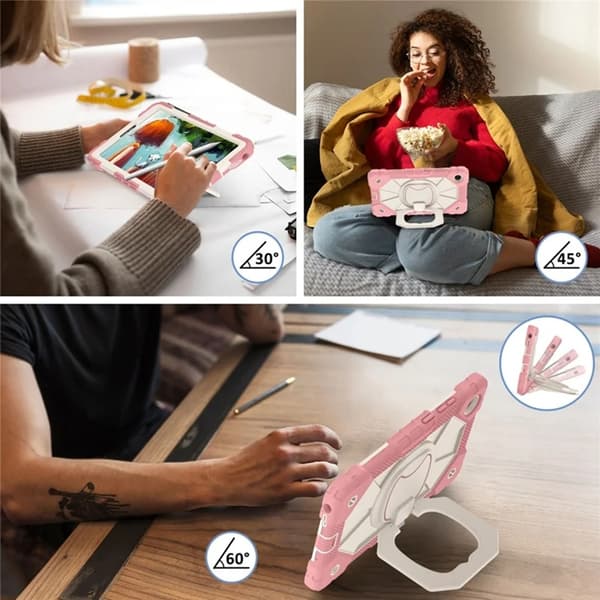 Lenovo Tab K9 Mobilskal Silikon Kickstand Roséguld