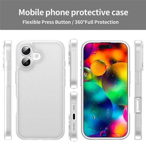 Mobilskal till iPhone 17 Skin Touch Matte - Vit Vit