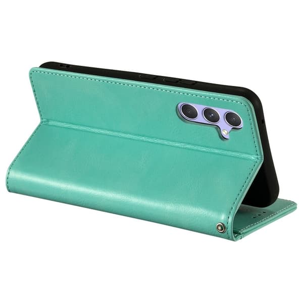 Samsung Galaxy S26 Plus Skal PU Läder 6 Kortfack - Mintgrön