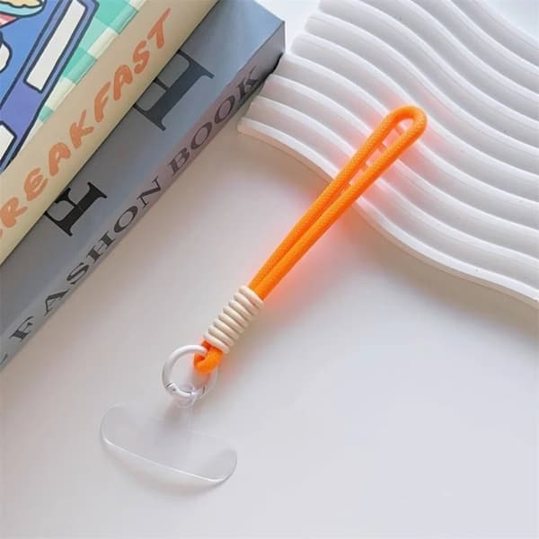 Mobilskal till iPhone 16 Plus MagSafe Lens Kickstand med Handrem - Orange Orange