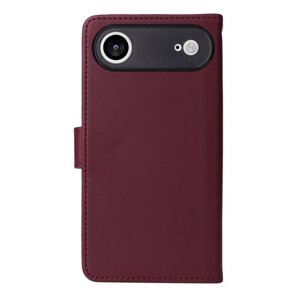 BETOPNICE iPhone Air Magnetic Plånboksfodral Konstläder - Röd