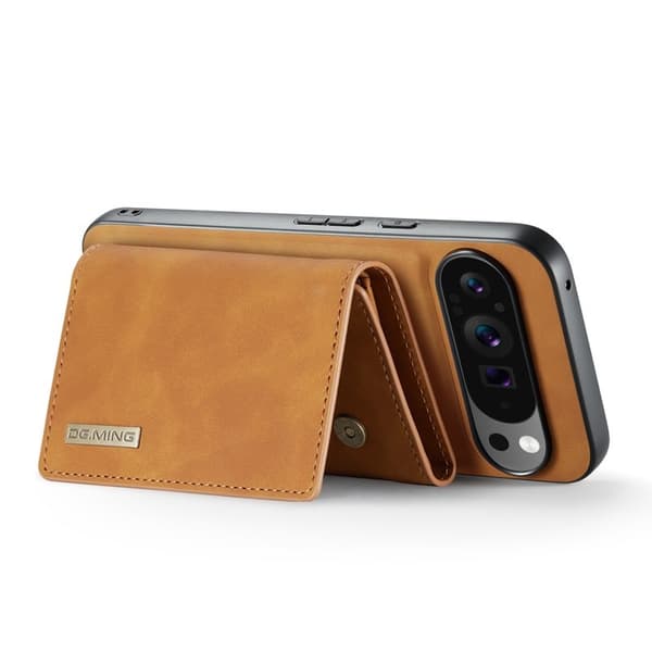 DG.MING M1 Series Mobilskal till Google Pixel 9 Pro XL Kickstand Brun