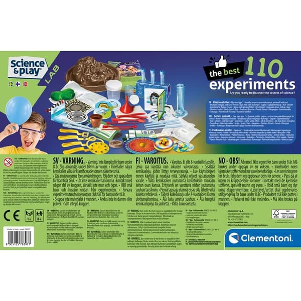 CLEMENTONI Bedste 110 eksperimenter