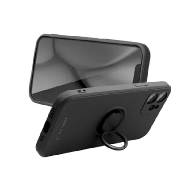 Roar iPhone 15 Plus Mobilskal Ringhållare Amber - Svart