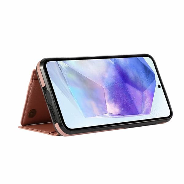 Plånboksfodral för Samsung Galaxy S26 Plus Konstläder Kickstand - Rosa
