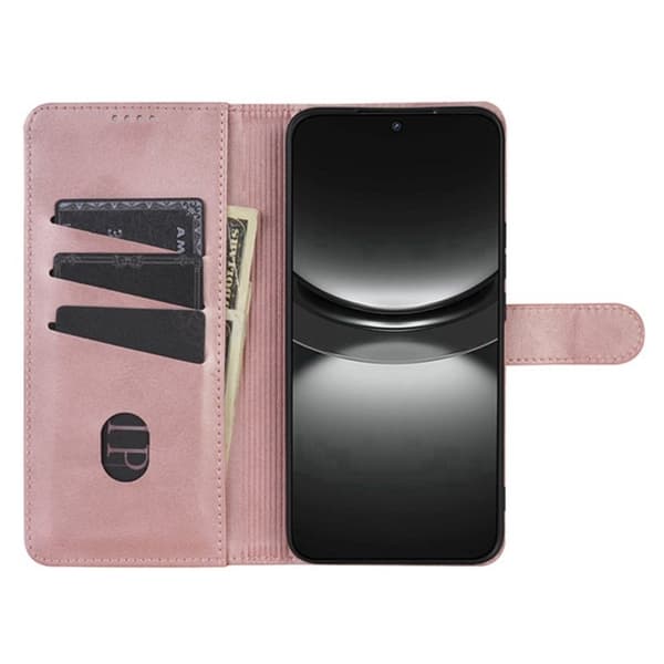 AZNS Samsung Galaxy S25 Edge Plånboksfodral Konstläder - Roséguld