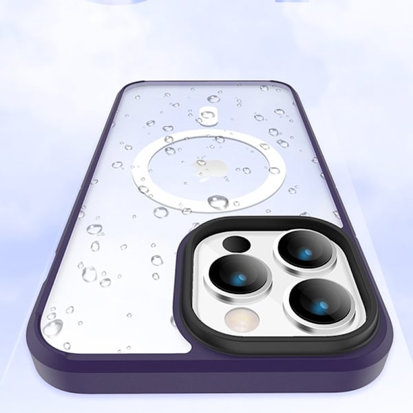 X-LEVEL Crystal Clear Slim Mobilskal för iPhone 15 Pro Max - Svart
