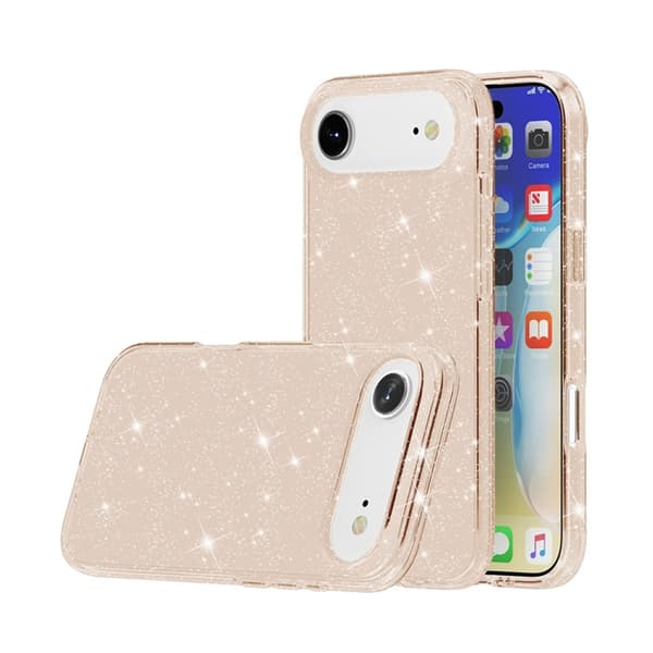 Mobilskal till iPhone Air Glittrande Puderglitter - Guld Guld