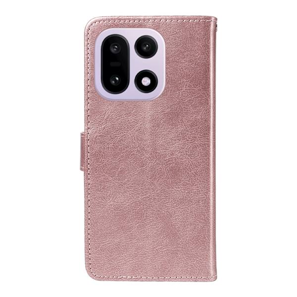 OnePlus 15 5G Plånboksfodral Solid Färg Konstläder Roséguld