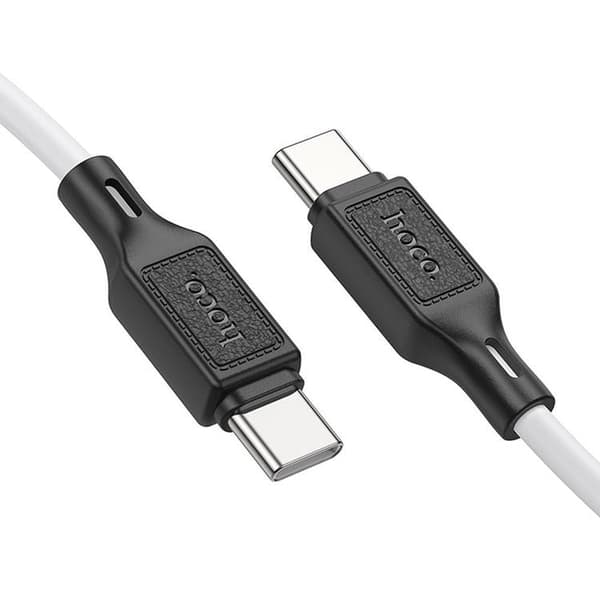 HOCO USB-C - USB-C Kabel 1m 60W 3A X90 - Hvid Vit