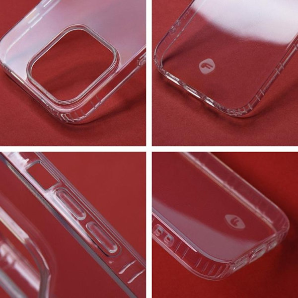 FORCELL F-PROTECT Long Lasting thin case for IPHONE 15 Plus transparent Transparent