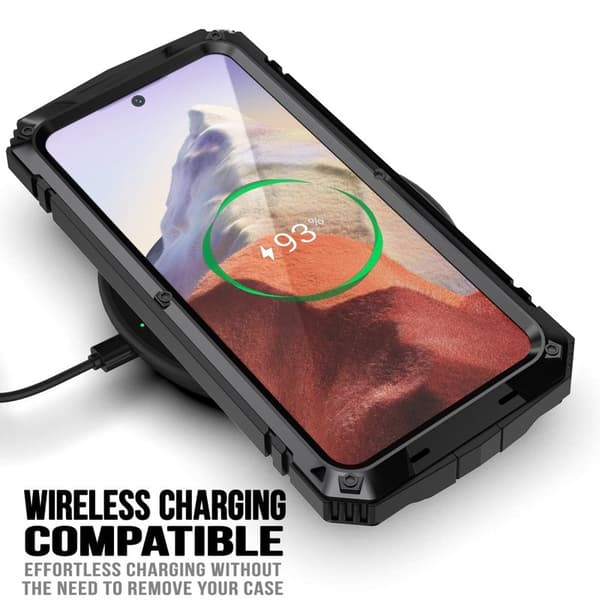 R-JUST Mobilskal till Galaxy S24 Kickstand Shockproof Svart