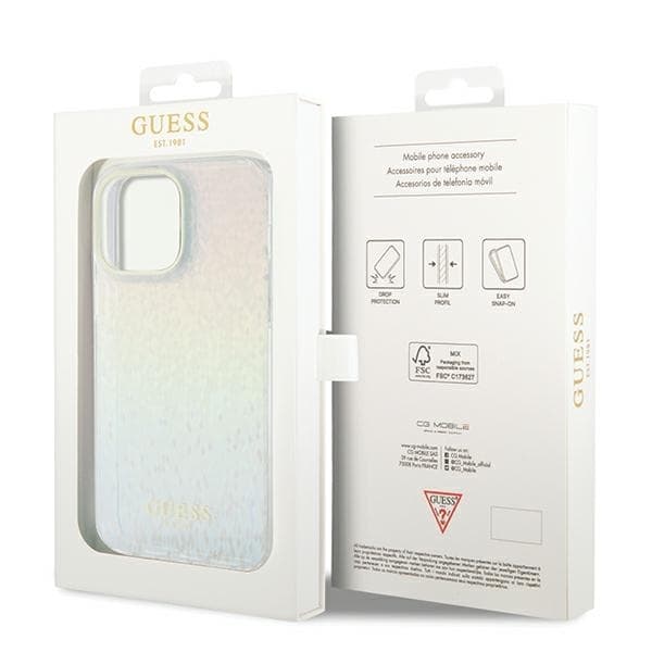 Guess iPhone 13 Pro Max Iriserende Disk Cover