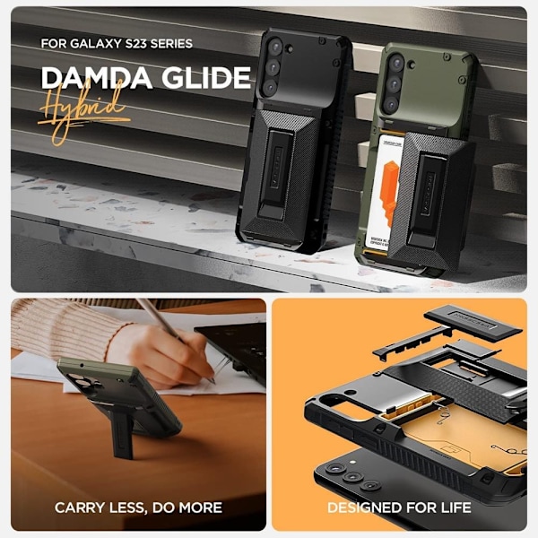 VRS DESIGN Damda Glide Hybrid Skal Galaxy S23 Plus - Svart