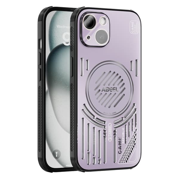 ABEEL Mobilskal till iPhone 13 Aluminium + PC + TPU - Lila