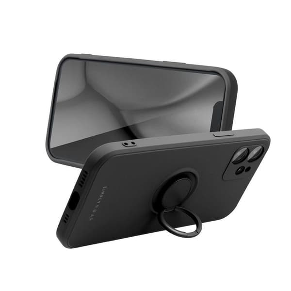 Roar Telefontaske til Galaxy S25 Plus Ringholder Rav - Sort Svart