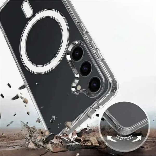 WANLONFENG Mobilskal för Samsung Galaxy S26 Plus Magnetiskt TPU - Transparent