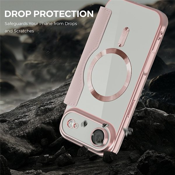 iPhone Air Plånboksfodral MagSafe RFID - Rosa Rosa