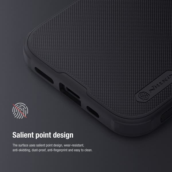 NILLKIN Super Frosted Shield Pro Mobilskal till iPhone 15 - Svart