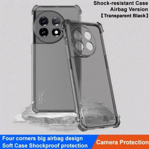IMAK Mobilskal till OnePlus 11 Soft TPU Anti-Scratch - Svart Svart