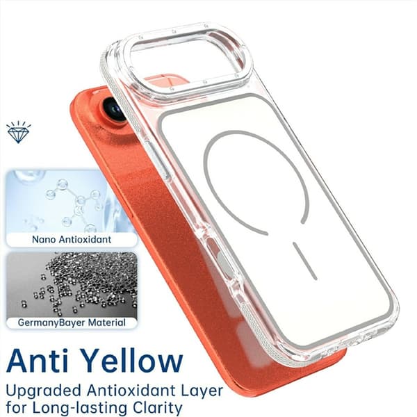Mobilskal till iPhone Air MagSafe Dual Färg Shockproof - Vit Vit