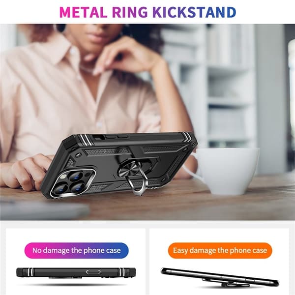 Mobilskal till iPhone 15 Pro Kickstand - Svart Svart