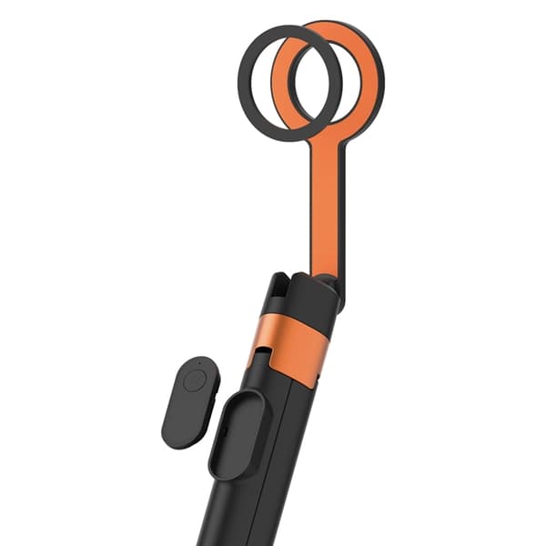 Tech-Protect Magsafe Bluetooth Selfie Stick Stativ L10S - Sort/Orange Orange